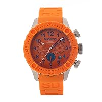 SYG142O Mens Scuba Deep Sea Orange Silicone Strap Watch
