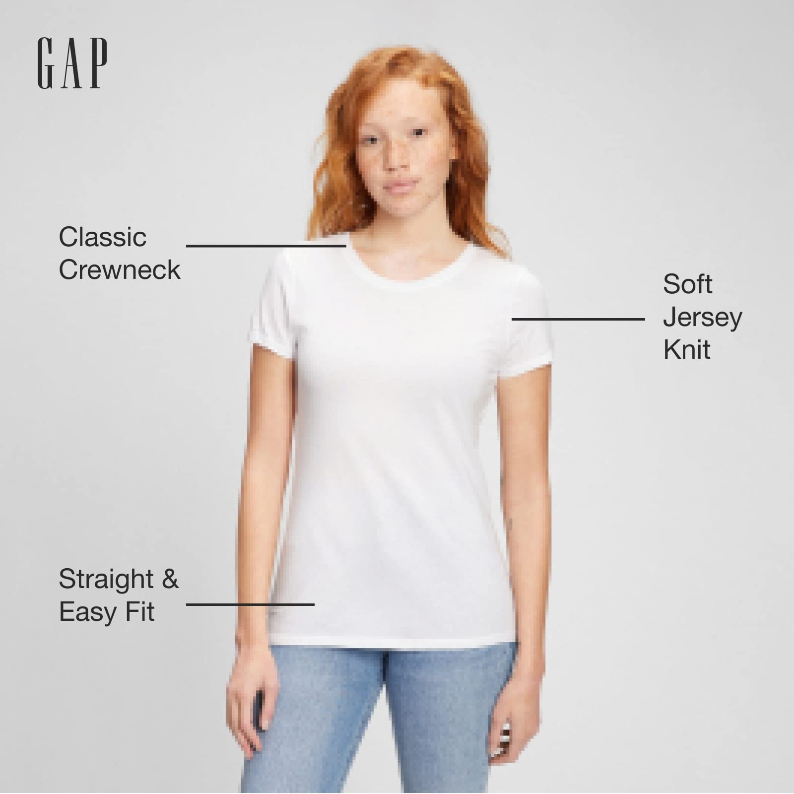 GAP Women's 2-Pack Crewneck Favorite Tee T-Shirt
