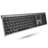 Wireless Bluetooth Keyboard for Mac - Compatible Apple Keyboard Wireless for Mac iOS PC Android - Switch Between 3 Devices with Multi Device Mac Bluetooth Keyboard for MacBook Pro/Air, iMac
