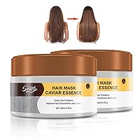 Collagen Hair Mask Deeply Moisturize Hair Improve Hair Quality Quick Repair of Dry Damaged Hair Deep Repair Conditioning Treatment Hair Masque for All Hair Types（2PCS）