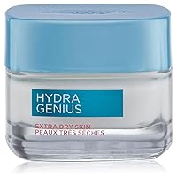 L'Oreal Paris Skincare Hydra Genius Daily Liquid Care Oil-Free Face Moisturizer for Extra Dry Skin, Hyaluronic Acid Moisturizer for Face with Aloe Water and Hyaluronic Acid, 3.04 fl. oz.