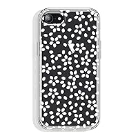 for iPhone SE Case (2022/2020/3rd/2nd), iPhone 8/7 Case 4.7 Inch Clear with Modern Design, Cute Protective TPU Bumper + Shockproof Non-Yellowing Cover for Women and Girls (Tiny Polka Dots)