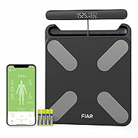 Smart Body Fat Scale - Digital Weight Scales & Body Analyzer,24 Body Composition Metrics BMI, Muscle, Body Composition Monitors with App Sync with Bluetooth, 400 lb