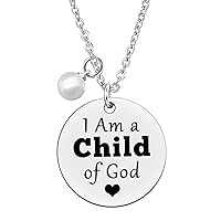 Goddaughter Gifts for Women Girls for I am a Child of God Necklace Baptism Gifts for Girls Christian Gifts Religious Jewelry First Communion Gifts for Girls