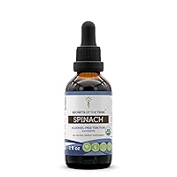 Secrets of the Tribe Spinach Tincture Alcohol-Free Extract, High-Potency Herbal Drops, Tincture Made from USDA Organic Spinacia oleracea Cardiovascular Health 2 oz
