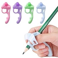 4 Pieces Pencil Grips Trainer for Both Left-Handed and Right-Handed,School Supplies,Classroom Must Haves,Kids Handwriting Aid Correction Tool
