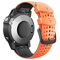 Quick Release EasyFit Silicone Watch Band WristStrap for Garmin Fenix 7X 7 6X Pro 5 5X Plus 935 Smartwatch Bracelet 22/26MM Watchband (Color : Color I, Size : Forerunner 935 945)