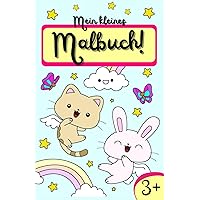Mein kleines Malbuch: Tiere & Blumen (German Edition)
