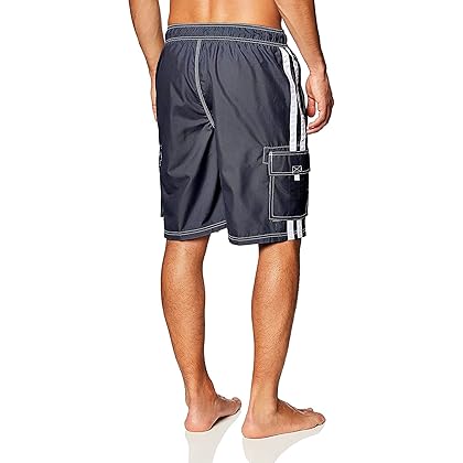 Kanu Surf Mens Barracuda Swim Trunks (Regular & Extended Sizes)