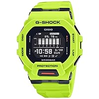 Casio G-Shock G-Squad Move Digital Connected Lime Green Resin Strap Fitness Watch GBD200-9