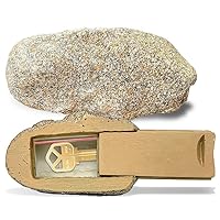 Hide-a-Spare-Key Fake Rock - Looks & Feels Like Real Stone - Safe for Outdoor Garden or Yard, Geocaching (Type C, 1 Pack),‎KEY-HIDERS