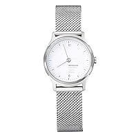 Mondaine Men's MH1.L1110.SM Helvetica No.1 Light Analog Quartz Silver-tone Stainless Steel Watch
