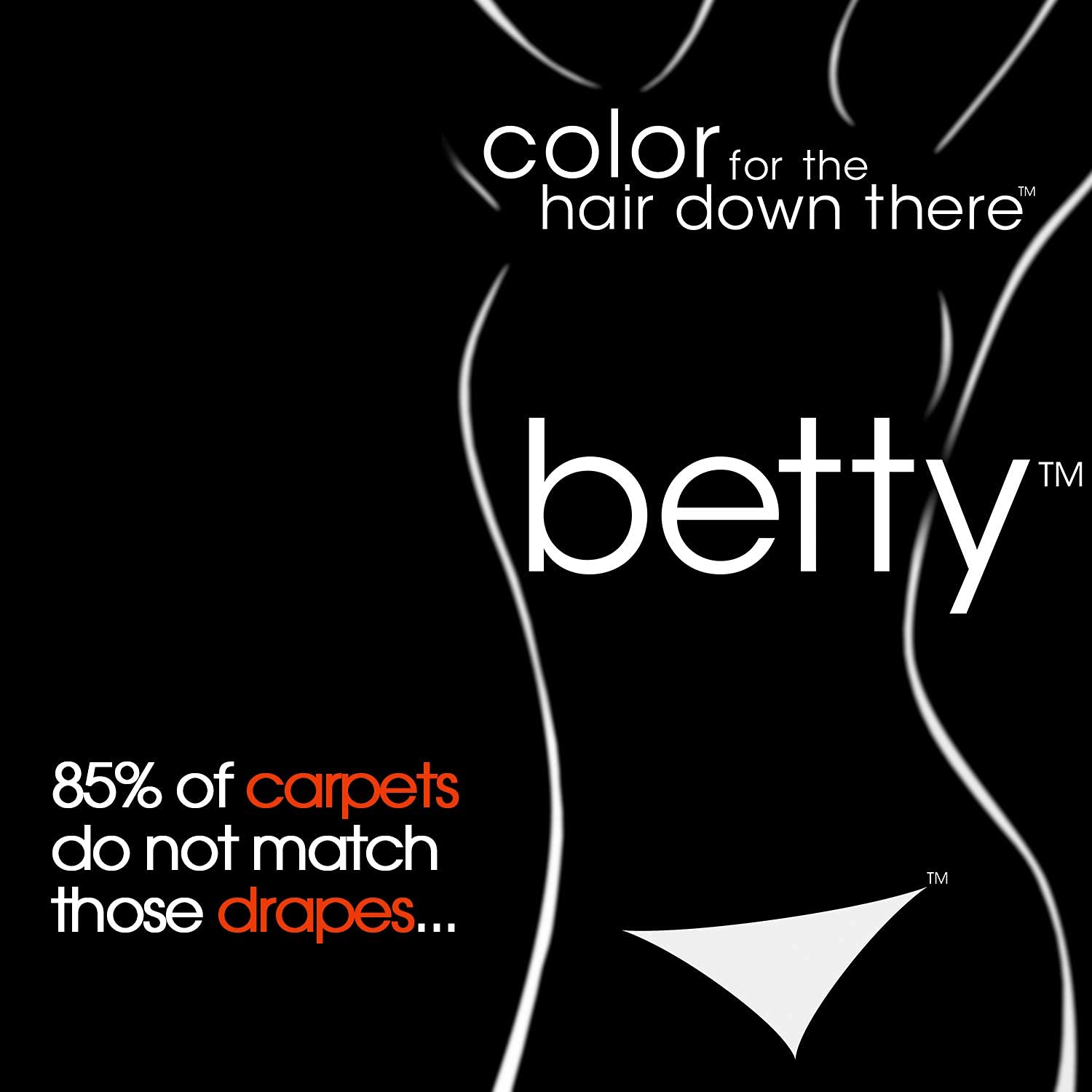 Betty Beauty Love (Red) Betty - Color for the Hair Down There Hair Coloring Kit