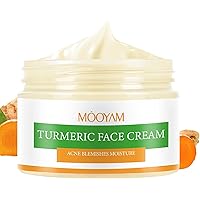 Turmeric Face Cream, Face Moisturizer for Women, Day & Night Cream, Turmeric Facial Cream, Anti-Aging Moisturizing Facial Cream for All Skin Types, 1.76 Oz