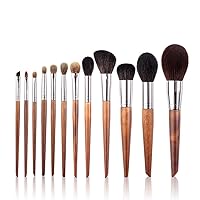 12pcs Original Wooden Makeup Brushes Set Beauty Professional Tools Complete Set