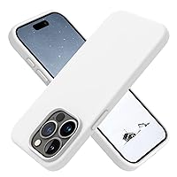 OTOFLY Designed for iPhone 15 Pro Case, Silicone Shockproof Slim Thin Phone Case for iPhone 15 Pro(6.1 inch), (White)