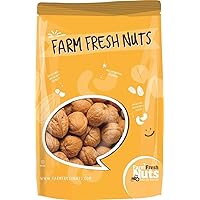 In Shell Walnuts (4 Lbs.) - Large Natural California Walnuts - Great Source of Omega 3 - Fresh New Crop - Bursting with Flavor - Farm Fresh Nuts Brand