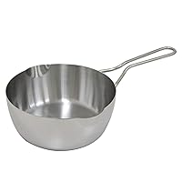 Urushiyama Metal Industries 12116 Yukihira Pot, 7.1 inches (18 cm), Induction Compatible, Stainless Steel, Made in Japan
