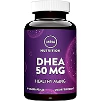 Nutrition DHEA 50mg | Healthy Aging | Micronized for Absorption | Memory + Mood | HPLC Tested for Purity + Potency | Gluten-Free + Vegan + Non GMO | 90 Servings