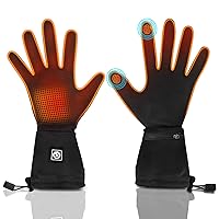 Heated Gloves Liners for Women Men, Rechargeable Battery Heated Thin Glove, Winter Heated Warm Work Glove for Arthritis Hands