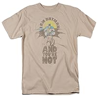 DC Comics Men's And You're Not Classic T-shirt X-Large Sand