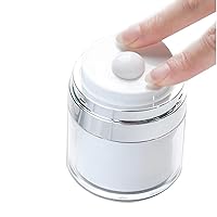 Airless Pump Jar Lotion Dispenser Push Up Moisturizer Container Travel Empty Refillable Cosmetic Skin Care Face Cream Bottle, 50 ml/1.7 oz