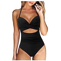 Women's Sexy Fashion Solid Colour One-Piece Body Shaping Bikini Swimsuit,Floral One Piece Swimsuits for Women