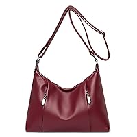 Shoulder Bag for Women PU Leather Top-Handle Satchel Fashion Crossbody Bag Ladies Purse Handbag Tote