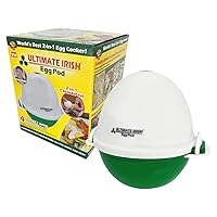 Egg Pod -Ronnie Neville’s Original as Seen on TV Microwave Egg Cooker, Perfectly Cooked & Peeled Egg, Capacity 4 Eggs, Boiled Egg Maker, Cooking Accessories, Microwave Egg Boiler Cooker