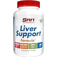 SAN’s Liver Support Matrix - Liver Cleanse Detox & Repair Formula - Herbal Liver Support Supplement with Milk Thistle, Dandelion Root and Artichoke Extract - Silymarin Milk Thistle 100 Capsules