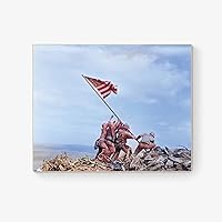 Raising The Flag On Iwo Jima | Pacific Theater of Operation | Stars and Stripes Flag | US Marines | World War 2 | Art Print (8x10)