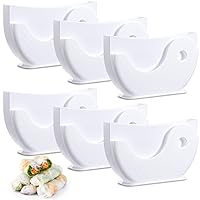 6 Pcs Rice Paper Water Bowl with Side Pocket Spring Roll Water Bowl Spring Roll Maker, Rice Paper Holder Egg Roll Wrappers Container Tray for Soaking Spring Rolls, Rice Paper Not Included