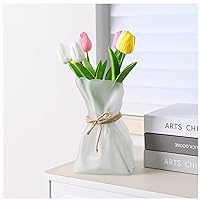 Glass Vase Irregular Shaped Flower Vase Art Decorative Flower Vase for Wedding, Dinning, Bookshelf, Home Decoration or Gift