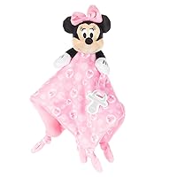 KIDS PREFERRED Disney Baby Minnie Mouse Plush Stuffed Animal Snuggler Lovey Security Blanket - Pink,13.18