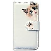 TCL 30 XE 5G Case, Cute Brown Cat Leather Flip Phone Case Wallet Cover with Card Slot Holder Kickstand for TCL 30 XE 5G