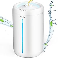 Humidifiers for Bedroom Large Room, 4.5L Top Fill Humidifier for Large Room,Cool Mist Humidifier with Essential Oil Diffuser for Office Nursery Plants, Auto Shut Off (white 2)