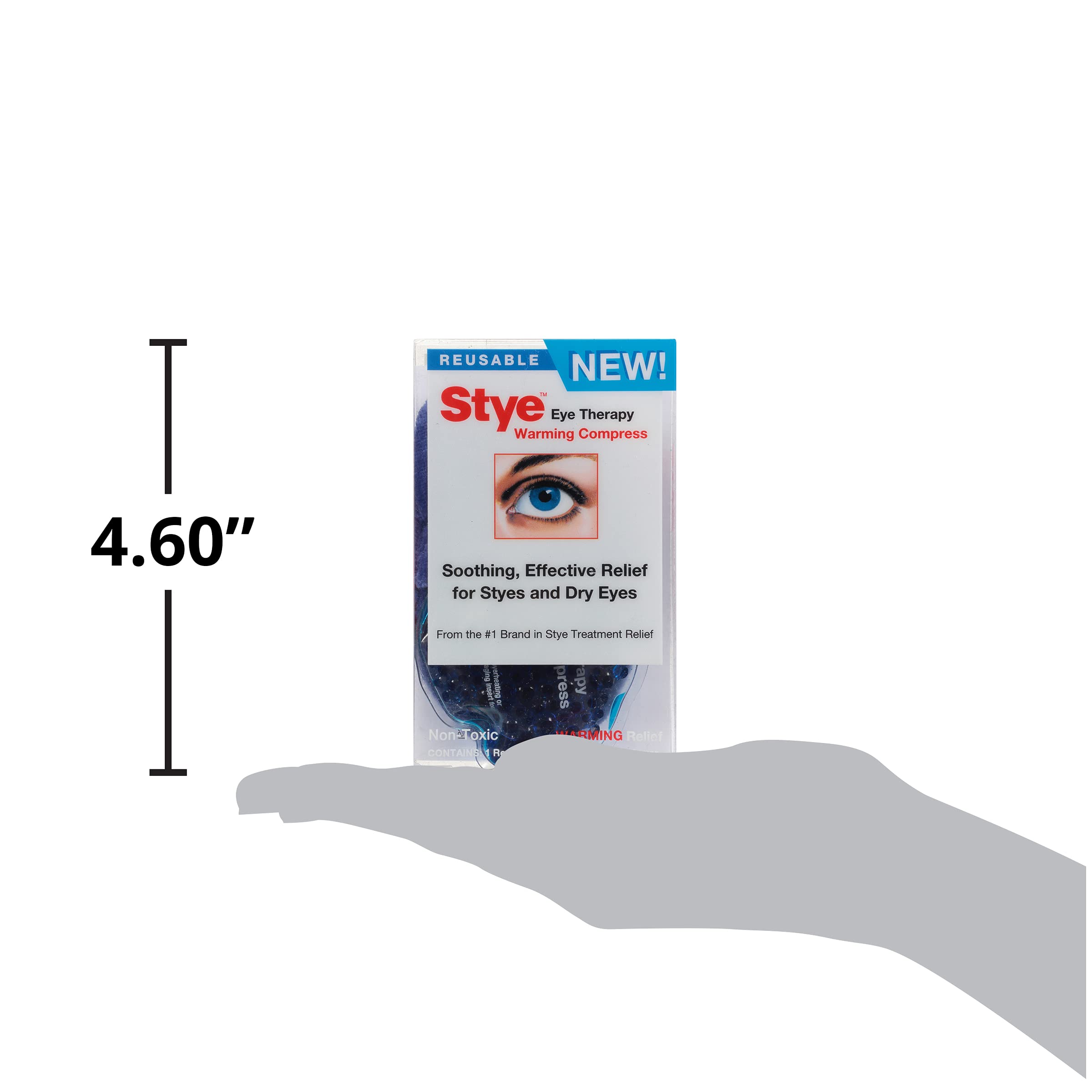 Stye Eye Therapy Reusable Warming Compress, Relief for Styes and Dry Eyes, Reusable