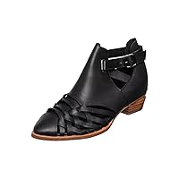 Antelope Women's Leena Leather Heel Flat Shoes