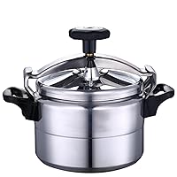 Uncoated Explosion-Proof Pressure Mini Cooker, Yuanqi small stew pot, Kitchen Tools Mini Stainless Steel Outdoor Rice Cooking Pot Pressure Cooker Camp (Silver,3L(2-3people))