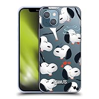 Head Case Designs Officially Licensed Peanuts Snoopy Character Patterns Soft Gel Case Compatible with Apple iPhone 13