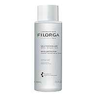 Filorga Anti Aging Micellar Solution Cleansing Makeup Remover, No Rinse Facial Cleanser Removes Stubborn Makeup With Soothing Ingredients For Younger Looking Skin, 13.5 fl. oz.
