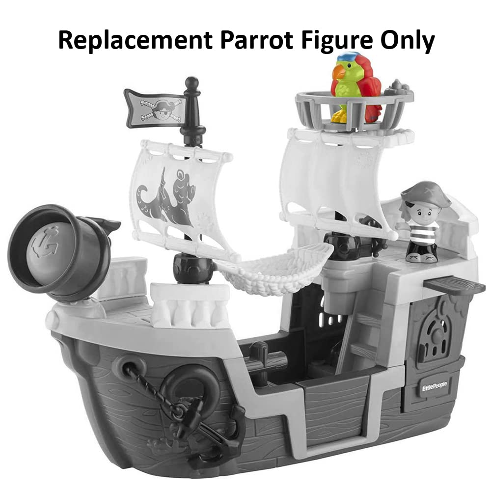 Replacement Part for Fisher-Price Little People Pirate Ship Playset - GPP74 ~ Replacement Parrot Figure ~ Works with Other Playsets As Well!
