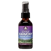 WishGarden Herbs Cycle Harmony Hormone Support - Plant-Based Herbal Supplement w/Vitex & Wild Yam Supports Normal Menstrual Cycle & Hormone-Based Issues, PMS, Irregular Cycles, Ovulation Issues, 2oz