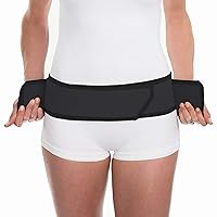 UpSpring Shrinkx Hips Post Pregnancy Hip Compression Belt | Postpartum Hip Wrap to Guide Hips Back to Pre-Pregnancy Position (Black – XS/S)