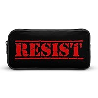 Resist Pencil Case Large Capacity Zippered Pen Bag Stationery Organizer for Home Office