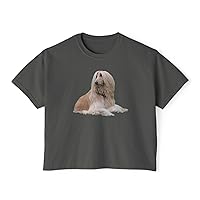 Afghan Hound Women's Oversized Boxy Tee