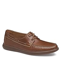 Johnston & Murphy Men’s Brannon Two-Eye Tie Shoes - Men’s Casual Shoes, Penny Loafer Shoes, Casual Shoes for Men, Durable Rubber Sole & Memory Foam Footbed, Men’s Penny Loafers