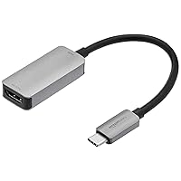 Amazon Basics USB-C 3.1 Male to HDMI Female Adapter (4K@60Hz), Gray, 1.69 x 1.45 x 0.43 inches