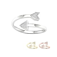 10K Gold 1/20Ct TDW Diamond Arrow Fashion Ring (I-J,I2)