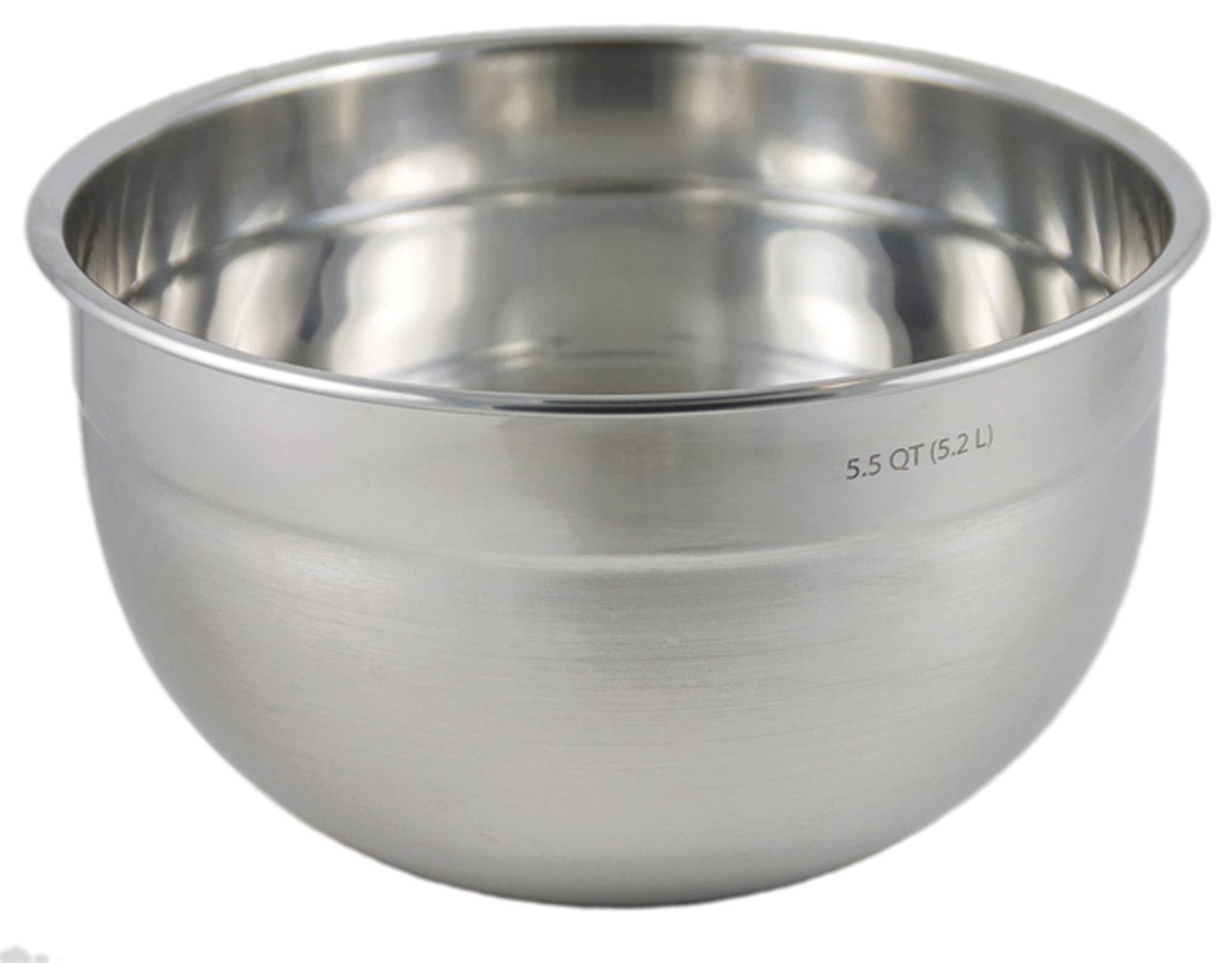 Tovolo Stainless Steel Deep Mixing, Easy Pour With Rounded Lip Kitchen Metal Bowls for Baking & Marinating, Dishwasher-Safe, 5.5 Quart